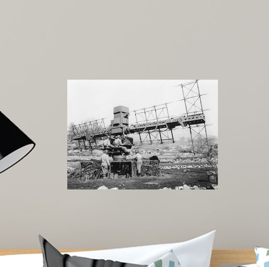 Five Man Crew Operates Wall Decal