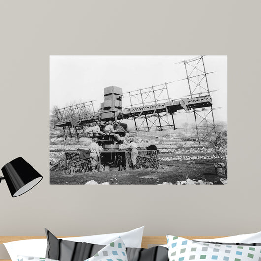 Five Man Crew Operates Wall Decal