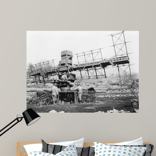 Five Man Crew Operates Wall Decal