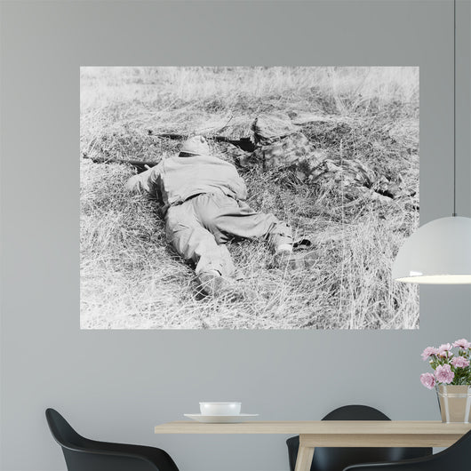 Two Snipers Blending with Wall Decal