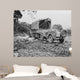 Us Military Truck with Wall Decal