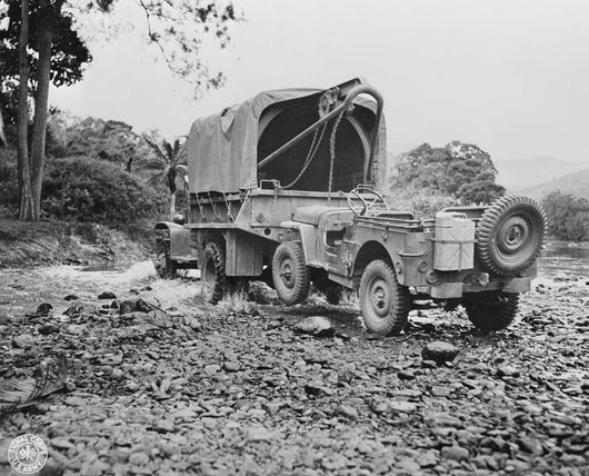 Us Military Truck with Wall Decal