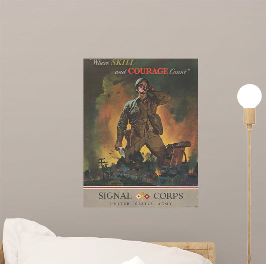 Us Army Signal Corps Wall Decal Design 1