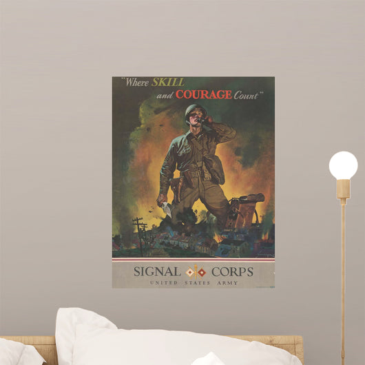 Us Army Signal Corps Wall Decal Design 1