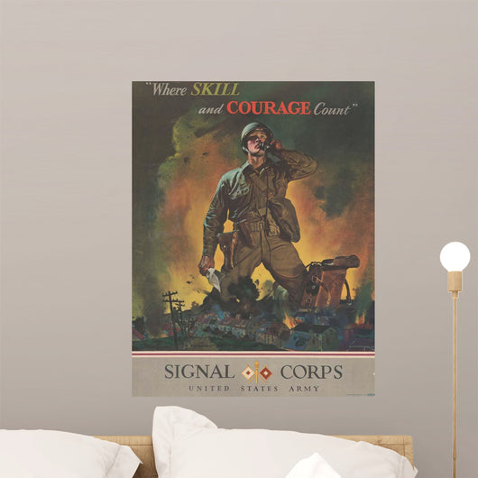 Us Army Signal Corps Wall Decal Design 1