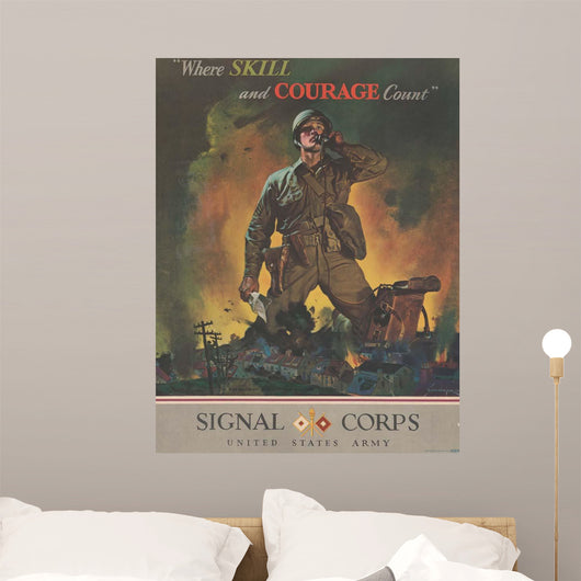 Us Army Signal Corps Wall Decal Design 1