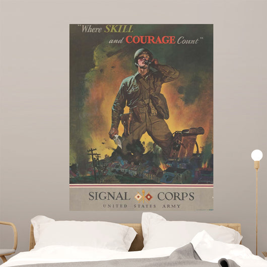 Us Army Signal Corps Wall Decal Design 1