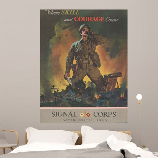 Us Army Signal Corps Wall Decal Design 1