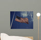 American Flag Waving Wind Wall Decal Design 2