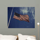 American Flag Waving Wind Wall Decal Design 2