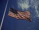 American Flag Waving Wind Wall Decal Design 2