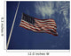 American Flag Waving Wind Wall Decal Design 2