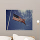 American Flag Waving Wind Wall Decal Design 1