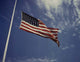 American Flag Waving Wind Wall Decal Design 1