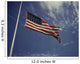 American Flag Waving Wind Wall Decal Design 1