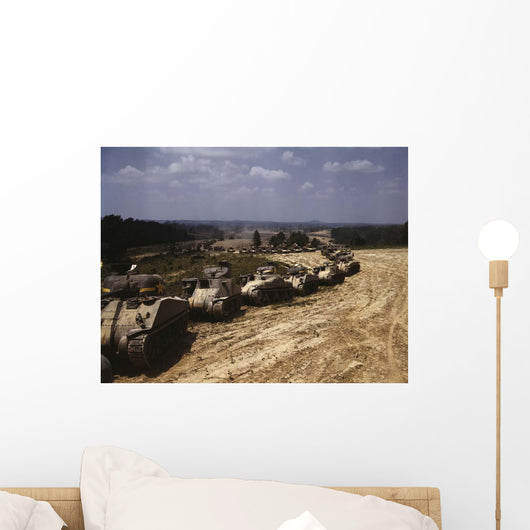 Convoy M4 Sherman and Wall Decal