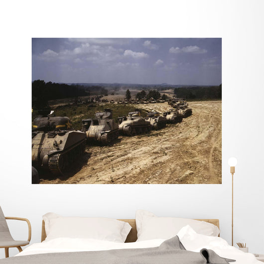 Convoy M4 Sherman and Wall Decal