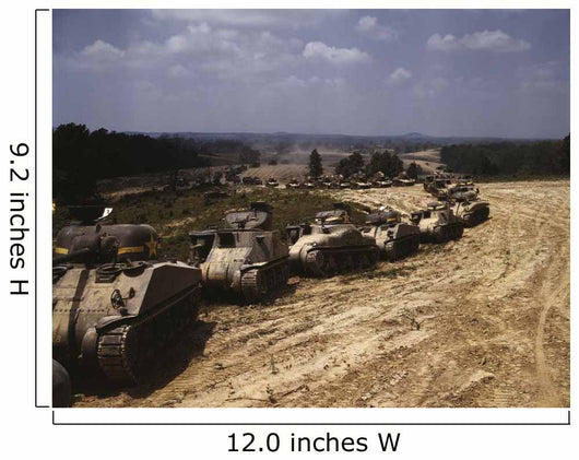 Convoy M4 Sherman and Wall Decal