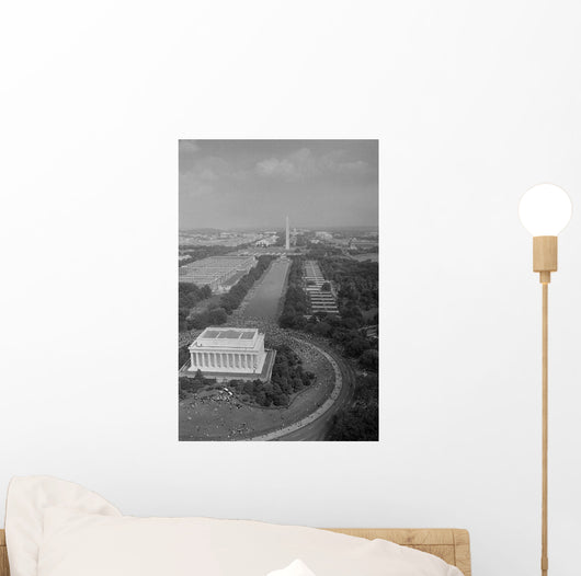 Aerial Civil Rights Marchers Wall Decal