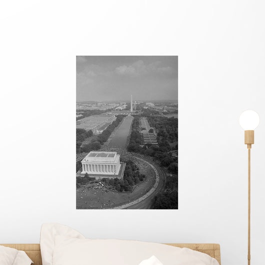 Aerial Civil Rights Marchers Wall Decal