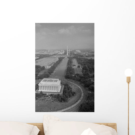 Aerial Civil Rights Marchers Wall Decal