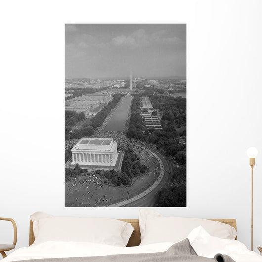 Aerial Civil Rights Marchers Wall Decal