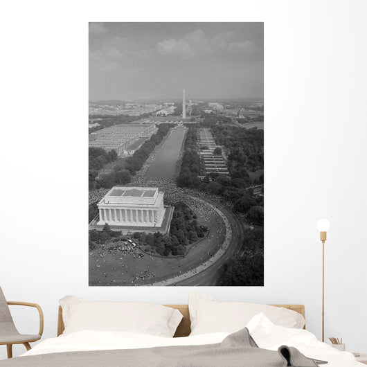 Aerial Civil Rights Marchers Wall Decal