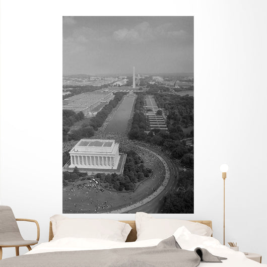 Aerial Civil Rights Marchers Wall Decal