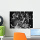 Woman Worker Drilling Castings Wall Decal