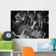 Woman Worker Drilling Castings Wall Decal