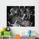 Woman Worker Drilling Castings Wall Decal