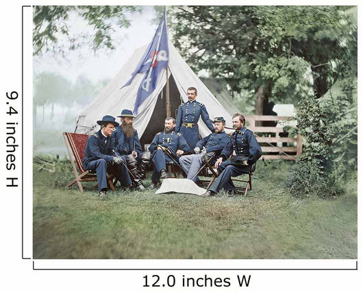 American Civil War Generals Wall Decal