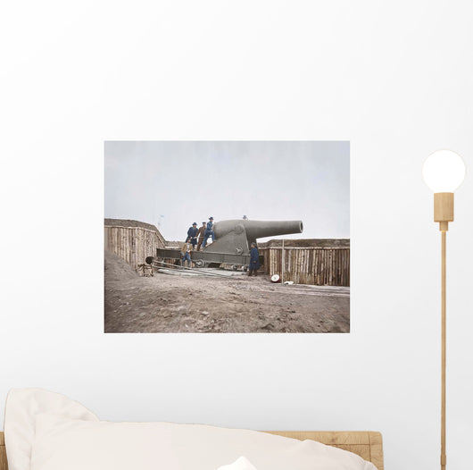 Cannon Mounted Fort Battery Wall Decal