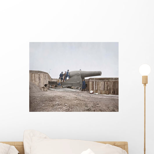 Cannon Mounted Fort Battery Wall Decal