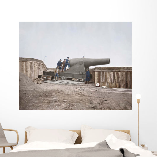 Cannon Mounted Fort Battery Wall Decal
