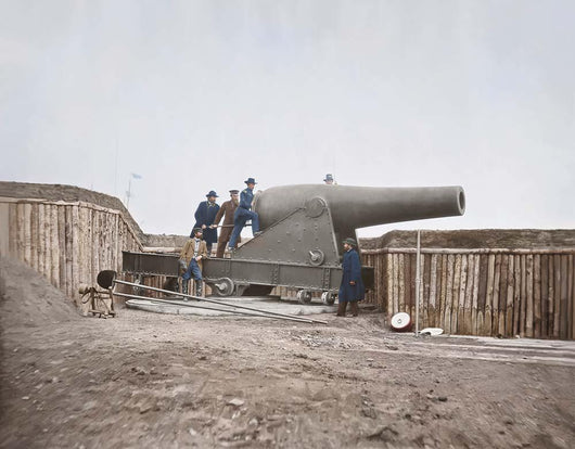 Cannon Mounted Fort Battery Wall Decal