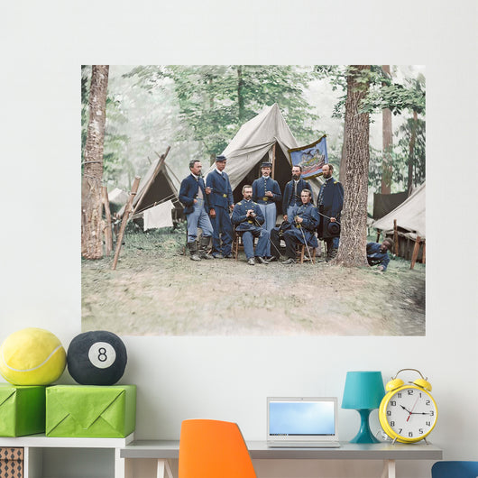Officers from 16th Pennsylvania Wall Decal