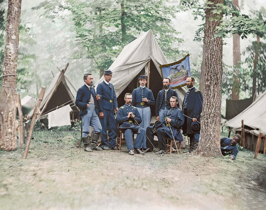 Officers from 16th Pennsylvania Wall Decal