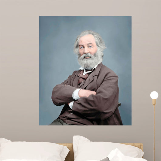 Walt Whitman Portrait circa Wall Decal Design 1