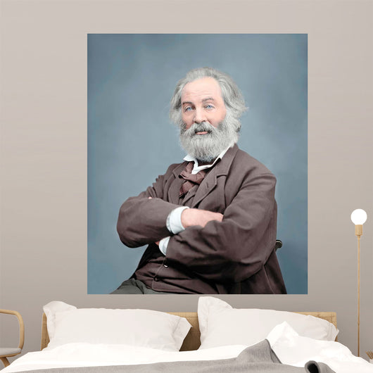 Walt Whitman Portrait circa Wall Decal Design 1