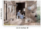 Elder Woman Knitting Farm Wall Decal