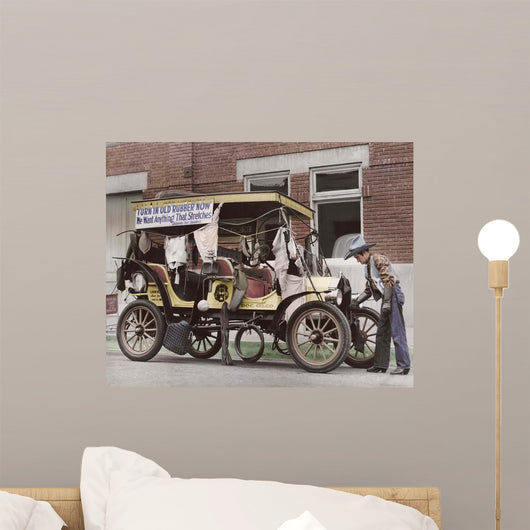 Person Donating Their Rubber Wall Decal
