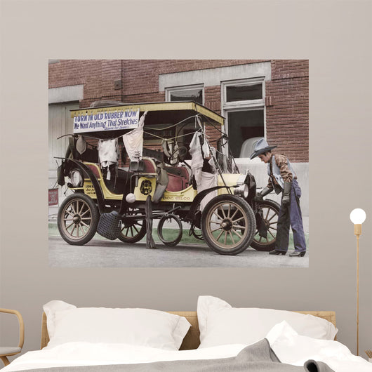 Person Donating Their Rubber Wall Decal