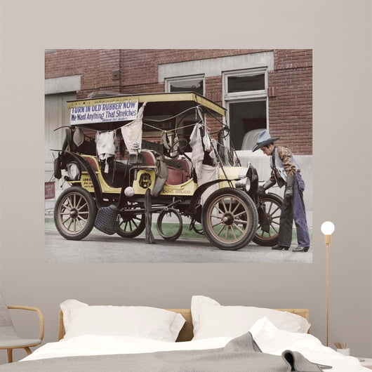 Person Donating Their Rubber Wall Decal