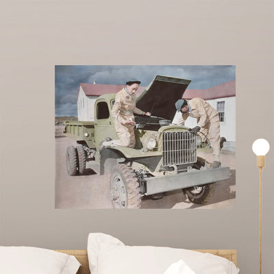 Auxiliaries Demonstrate Their Ability Wall Decal shown on a wall