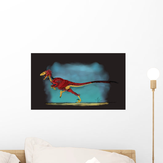 Deinonychus Genus Carnivorous Dromaeosaurid Wall Decal