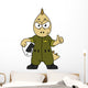 Illustration Allosaurus Jet Pilot Wall Decal
