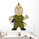 Illustration Allosaurus Jet Pilot Wall Decal