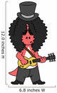 Illustration Allosaurus Guitar Playing Wall Decal