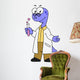 Illustration Brontosaurus Chemist Wall Decal